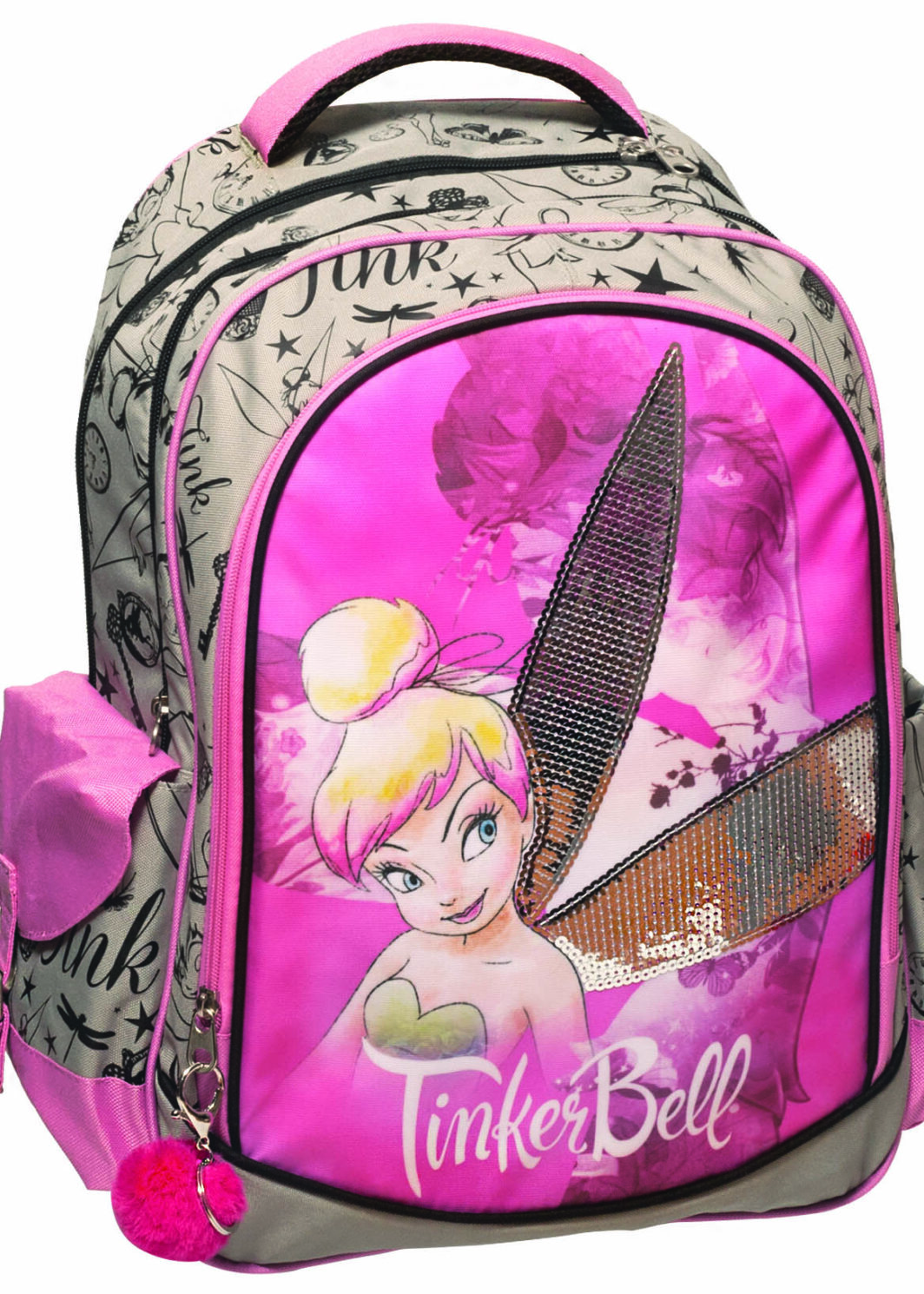 GIM Τσάντα Πλάτης Δημοτικού Οβαλ Tinkerbell