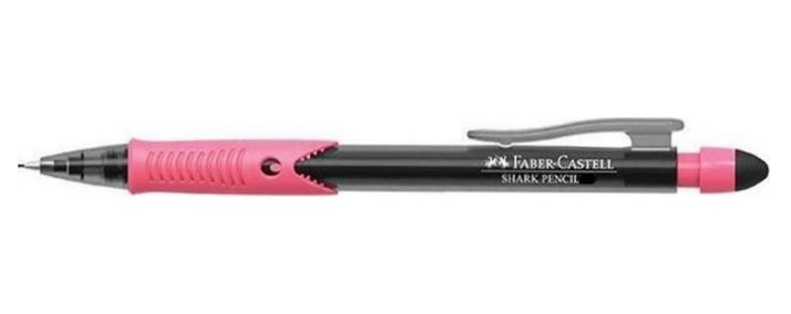 Faber-Castell Shark  0.7mm με Γόμα σε Ροζ Χρώμα