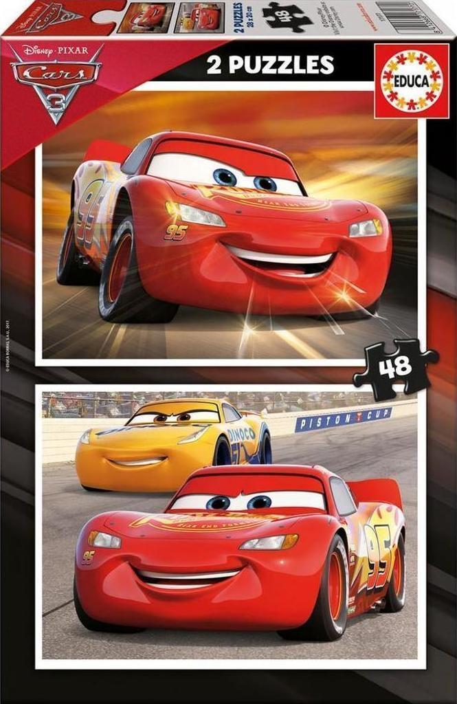 Puzzle Cars 2 σε 1 48 κομ