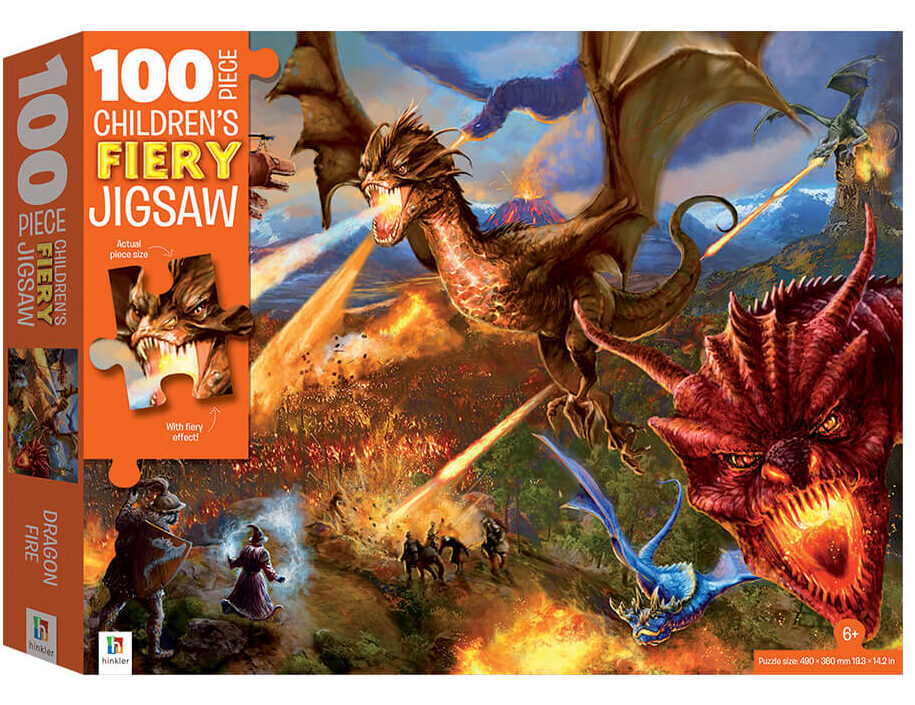 Δράκοι Φλογοβόλοι – Puzzle  Αφής 100 κομματιών