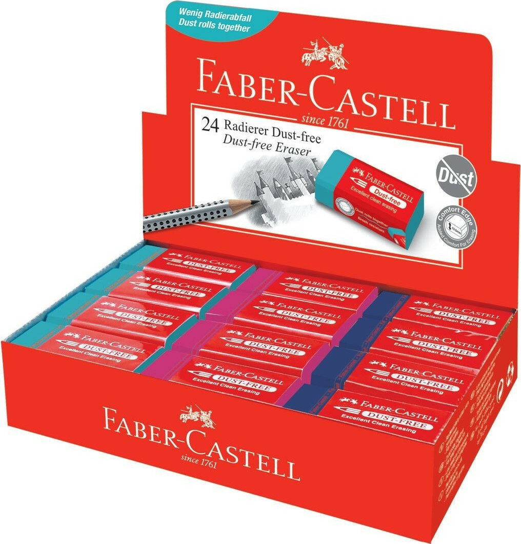 Γομολαστιχα Faber Castell Dust Free Μπλε