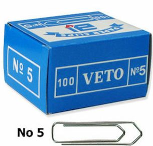 Veto No.5 Συνδετήρες 47mm 100τμχ