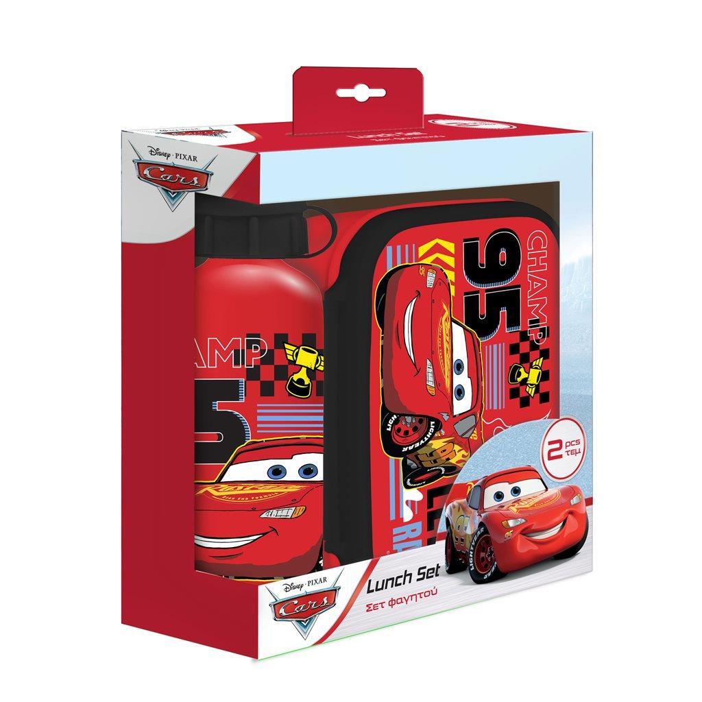 Σετ Φαγητού Disney Cars Φαγητοδοχείο 800ml-Παγούρι Αλουμινίου 500ml