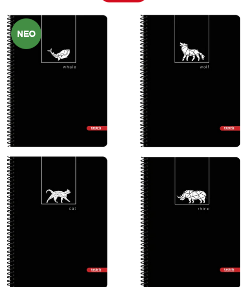 Τετράδιο Σπιράλ 4Θ Α4 Animal art