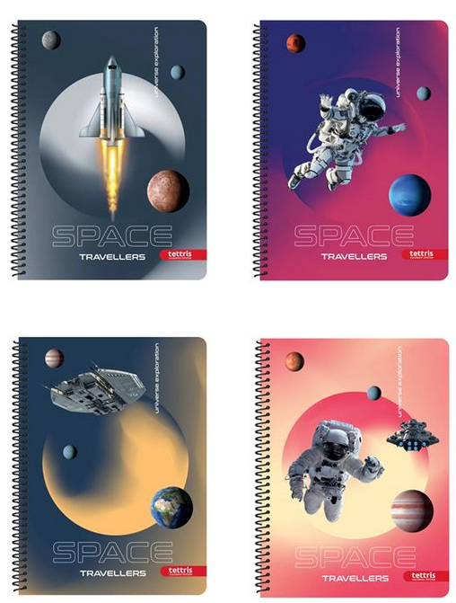 ΤΕΤΡΑΔΙΟ ΣΠΙΡΑΛ Α4 2Θ TETTRIS SPACE