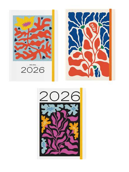 ΗΜΕΡΟΛΟΓΙΟ ΗΜΕΡΗΣΙΟ ΜΕ ΛΑΣΤΙΧΟ ΣΚΛΗΡΟ ΕΞΩΦΥΛΛΟ ΠΛΑΣΤΙΚΟΠΟΙΗΣΗ 12x17cm FLORO