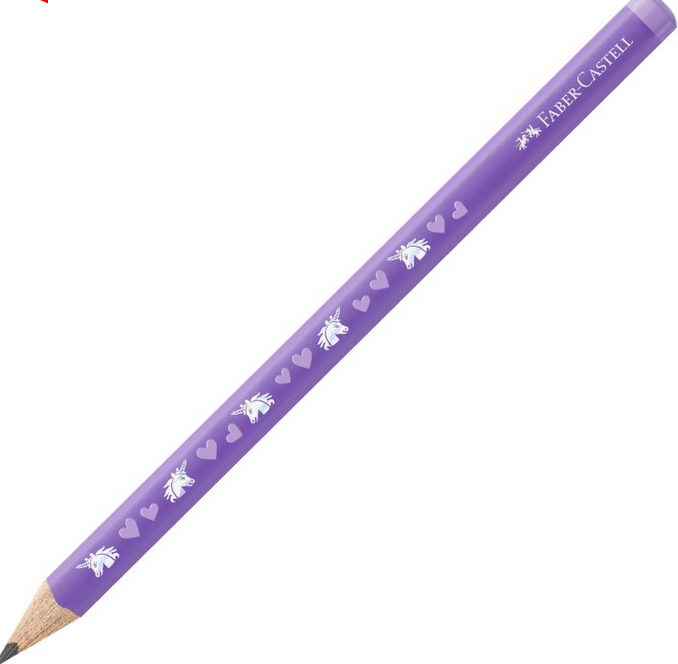 Μολύβι Faber Jumbo δεινόσαυρος πράσινο HB/μονόκερος μωβ HB - Image 3