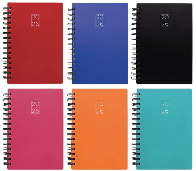 ΗΜΕΡΟΛΟΓΙΟ ΗΜΕΡΗΣΙΟ ΣΠΙΡΑΛ ΕΥΚΑΜΠΤΟ ΕΞΩΦΥΛΛΟ PP 17x24cm